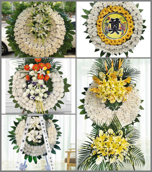 山西忻州五台县灵境乡闫家岭村花圈速递